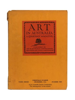 Item #1037 Art in Australia ; A Quarterly Magazine; Third Series; Number Ten; December, 1924....