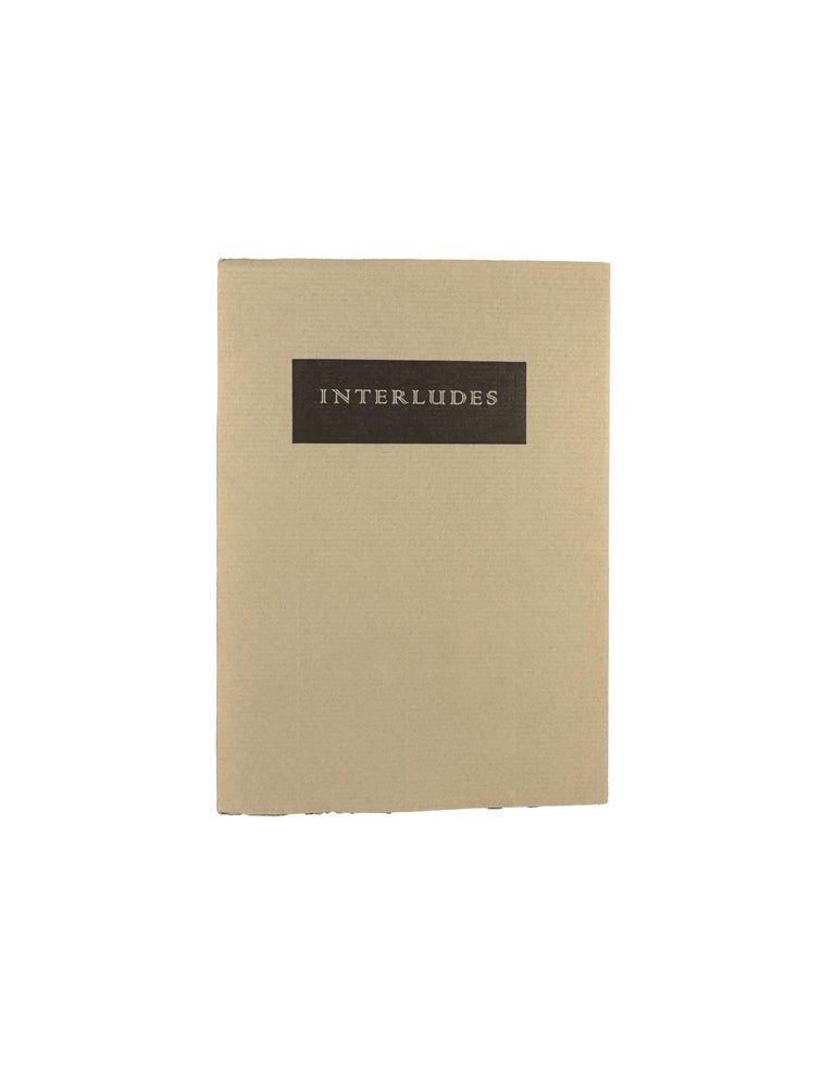 Item #11892 Interludes. Six Poems. Christopher BRENNAN.
