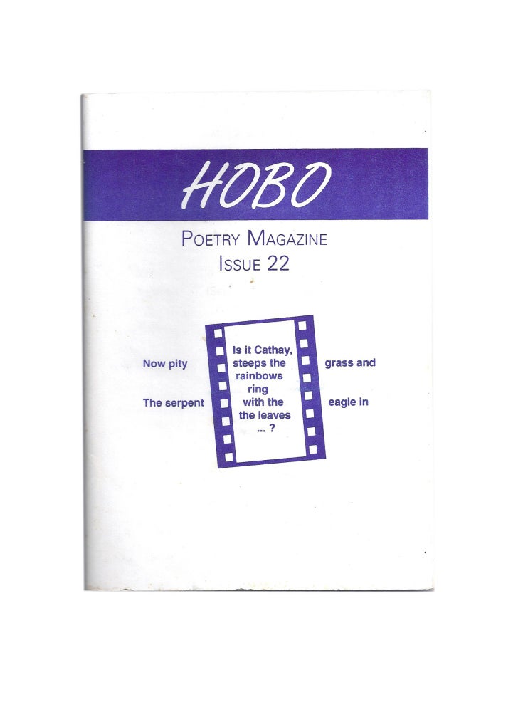 Item #132 Hobo Poetry Magazine Issue 22. HOBO, Dane THWAITES.