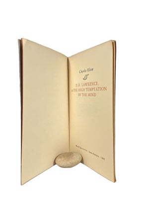 D.H. Lawrence and the High Temptation of the Mind; A New Year's Greeting from Black Sparrow Press 1980