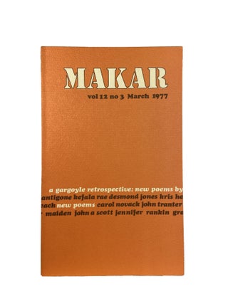 Item #15327 Makar: A Magazine of New Writing; Volume 12, Number 3. Martin DUWELL