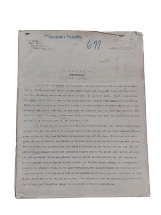 Typescript of South Sea story, "Mauki"