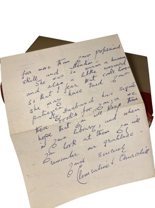 Marlborough, His Life and Times [INSCRIBED] [OFFERED WITH] A.L.S. from Clementine Churchill, an A.N.S. from Clementine and additional Churchilliana
