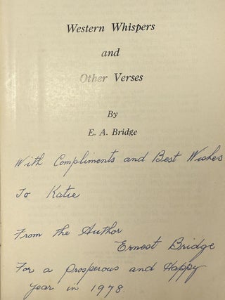 Western Whispers and Other Verses