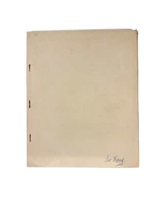 Item #15714 Towards Evening; Edited by F.C. Francis. James DEVANEY