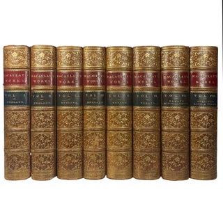 Item #15947 The Works of Lord MacAualy Complete. Edited by his sister Lady Trevelyan.; In eight...