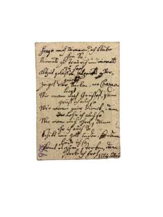Freundschaftsbillet / Love and friendship card
