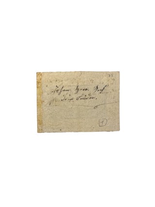 Freundschaftsbillet / Love and friendship card