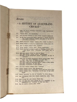 A History of Queensland Cricket