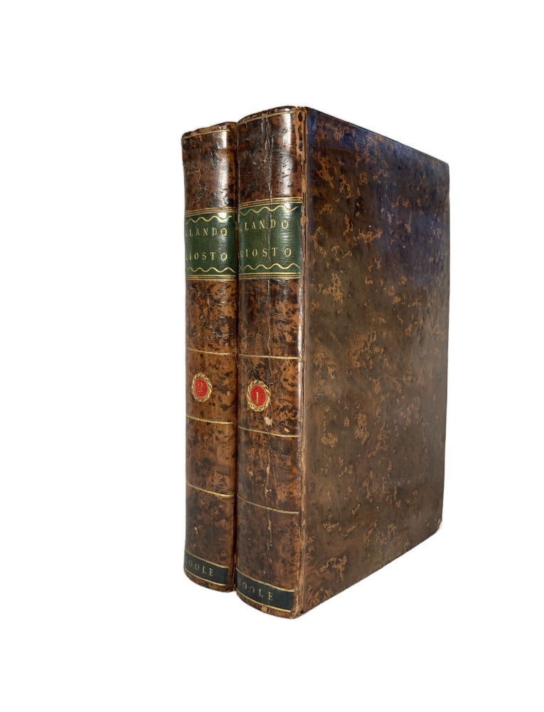Item #2792 The Orlando of Ariosto, Reduced to XXIV Books; The Narrative Connected, and the Stories Disposed in a Regular Series by John Hoole, Translator of the Original Work in Forty-Six Books. In Two Volumes. John HOOLE.