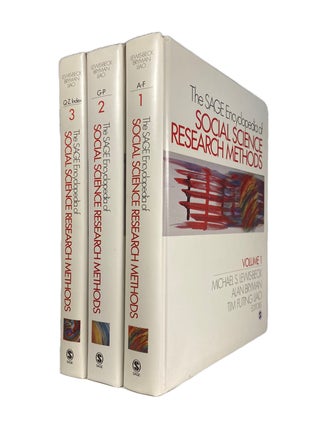 Item #2867 The SAGE Encyclopedia of Social Science Research Methods Volumes 1,2 and 3. Michael S....