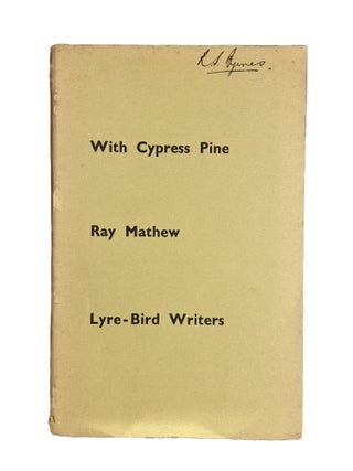 Item #2868 With Cypress Pine. Ray MATHEW