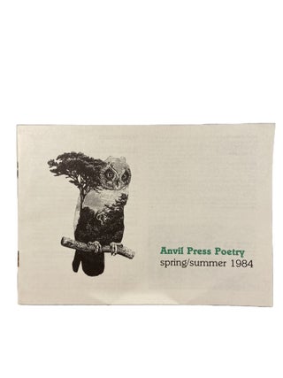 Item #3125 Anvil Press Poetry spring/summer 1984. Peter JAY, Founder and