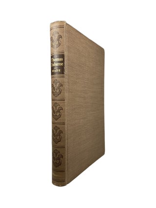 Item #3239 Thomas Traherne; With selected bibliography of criticism by Robert Allerton Parker....