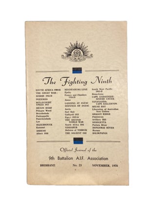 Item #3599 The Fighting Ninth; No. 23. Official Journal of the 9th Battalion A. I. F. Association