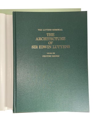 The Architecture of Sir Edwin Lutyens; (Vol I) Country Houses; (Vol II) Gardens, Dehli, Washington; (Vol III) Public Buildings, Etc.