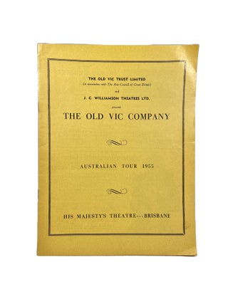 Item #3898 The Old Vic Company Australian Tour 1955, His Majesty's Theatre Brisbane; The Taming...