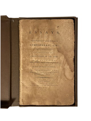 Essays on the effects produced by various processes on Atmospheric Air; with a particular view to an investigation of the constitution of the acids.