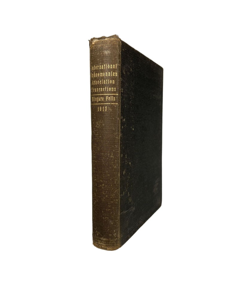 Item #4062 Proceedings of the Thirty-sixth Annual Session of the International Hahnemannian Association. The International Hahnemannian Association.