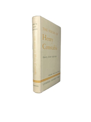 Item #4438 The Poems of Henry Constable. Joan GRUNDY