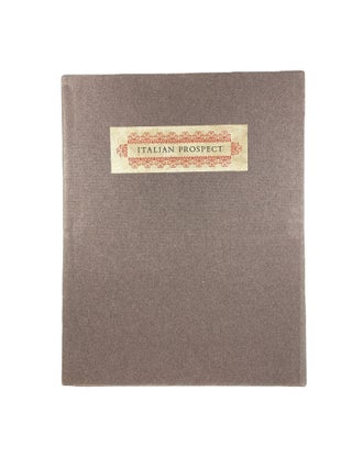 Item #4514 Italian Prospect; Six poems by Anne Ridler. Anne RIDLER
