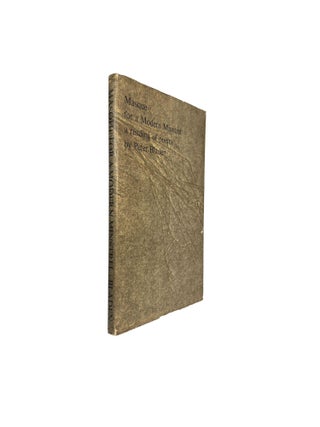 Item #5073 Masque for a Modern Minstrel. Peter BLADEN