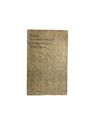 Masque for a Modern Minstrel