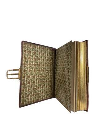 Unused 19th century Photograph Album with floral decorated leaves.