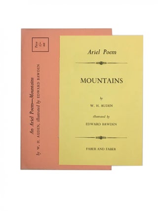 Item #541 An Ariel Poem - Mountains; illustrated by Edward Bawden. W. H. Auden