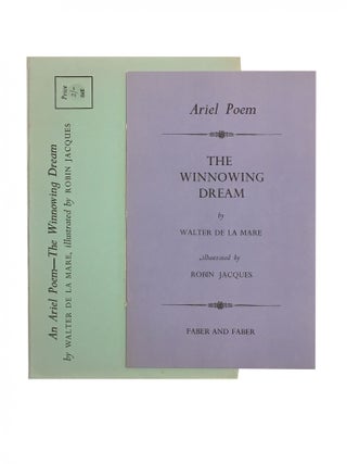 Item #543 An Ariel Poem - The Winnowing Dream; illustrated by Robin Jacques. Walter de la Mare