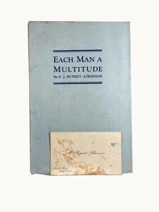 Each Man a Multitude : A Fantastic Tragedy in Three Acts